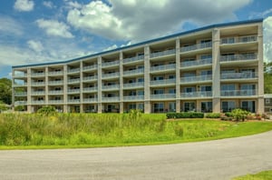 View from the street of Harbor Cove in Orange Beach Alabama
