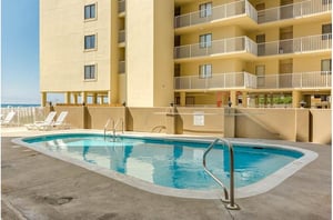 Beachfront pool at Gulf House in Gulf Shores AL