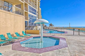 Soak up some sun on the Gulffront pool deck