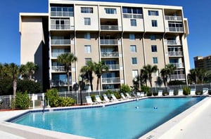 View of the pool at Dolphin Point in Destin FL