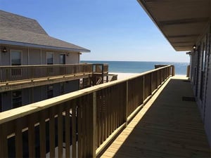 Gulf view from The Beach Front Condos in Gulf Shores Alabama