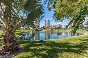 Gorgeous grounds at Estero Beach and Tennis Club in Fort Myers Beach FL
