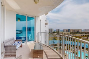 The condominiums feature cozy private balconies