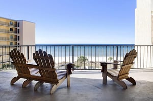 Gorgeous view of the crystal blue water of the Gulf from Top of the Gulf in Panama City Beach FL