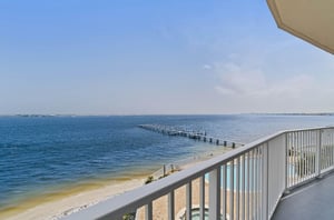 View of the Big Lagoon from a private balcony