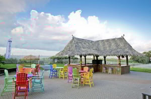 Grab a drink at the poolside bar