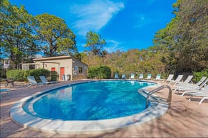 Cassine Village community pool with bath house