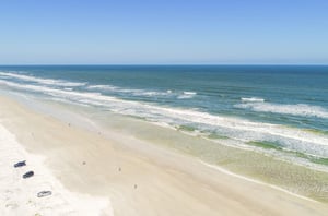 The beautiful beach in St. Augustine Florida