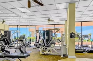 The resort fitness center is well equipped.
