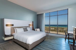 Enjoy your king suite with amazing beach views