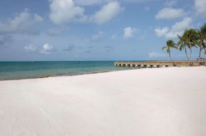 The beach in front of Casa Marina Key West