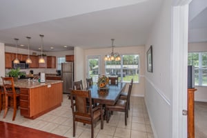 Dining room table with seating for six at A Pigeon Forge Retreat, a 2 bedroom cabin rental located in Pigeon Forge