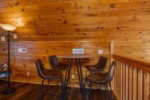 Loft Seating at Eagles Nest, a 2 bedroom cabin rental located in Sevierville