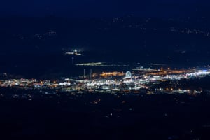 City lights views from Best View Ever A 5 bedroom cabin rental located in Pigeon Forge