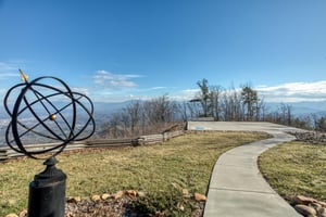 Sculpture and shuffleboard at Best View Ever A 5 bedroom cabin rental in Pigeon Forge