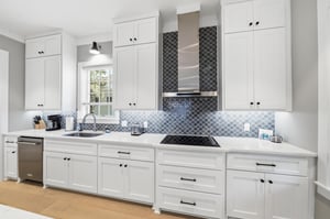 Generous cabinets, wide counters and a dedicated cooking zone support real meals during a Jekyll Island stay.