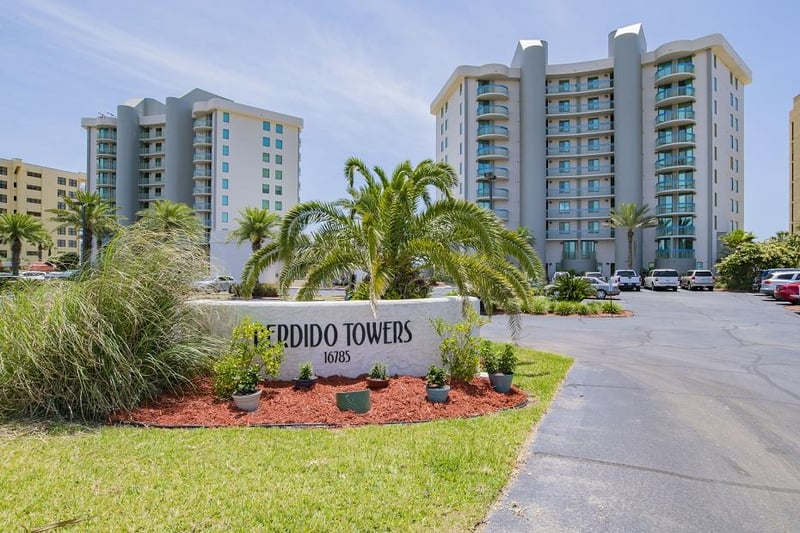 101238 26 Perdido Towers 2 Bedroom Beachfront Condo Perdido Key Florida Exterior View