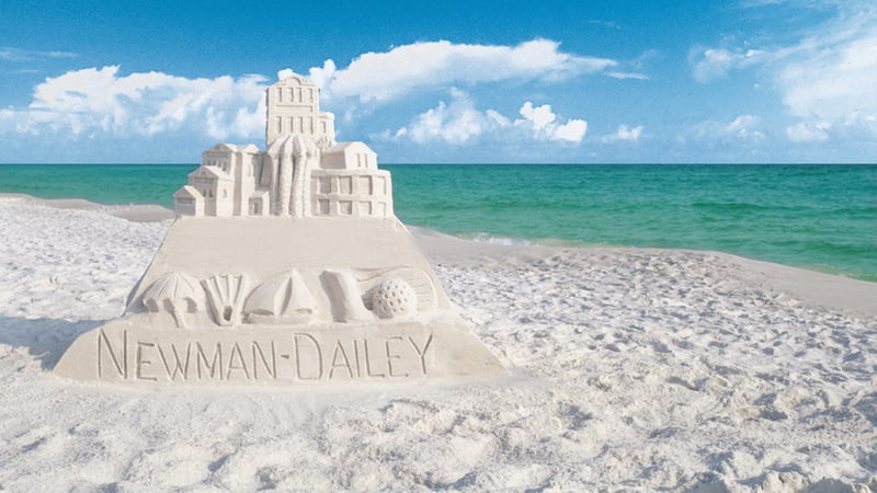 136810 Destin Florida Beach With Sandcastle