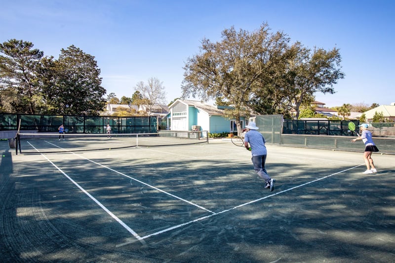 Eight Rubico clay tennis courts