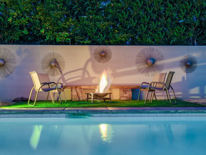 Sit around the fire pit