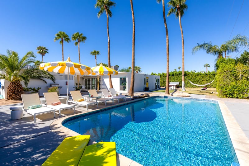 Surrounded by palm trees and amazing mountain views