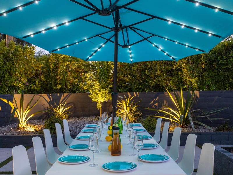 Enjoy alfresco dining