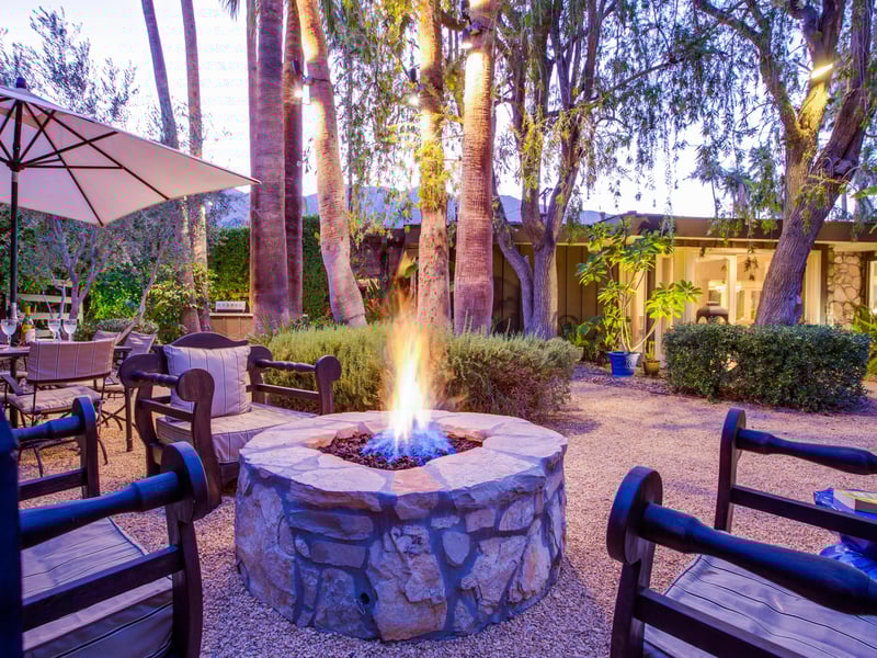 Relax by the fire pit