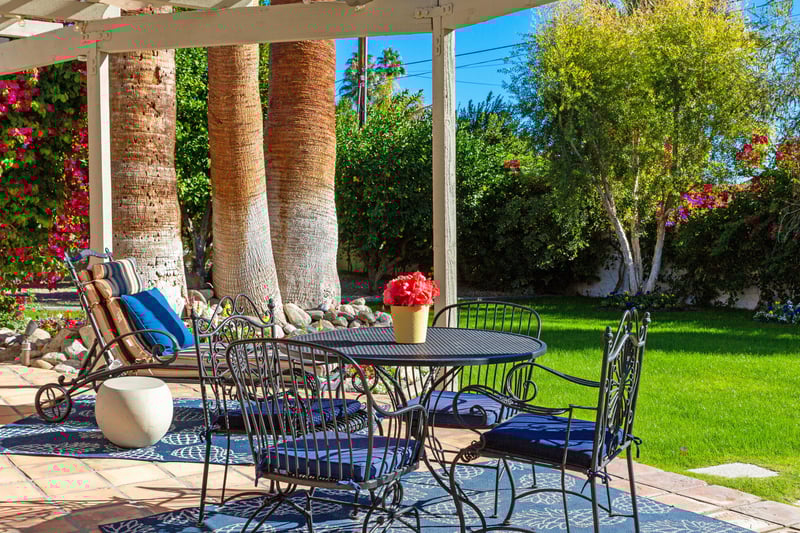 Enjoy breakfast in the morning sun