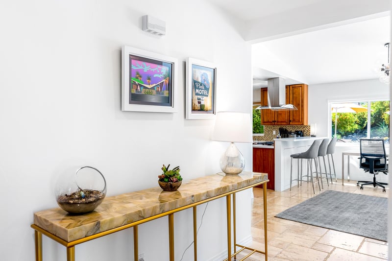 Entry to this modern beauty