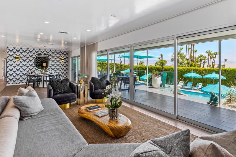 Living Room With Patio View