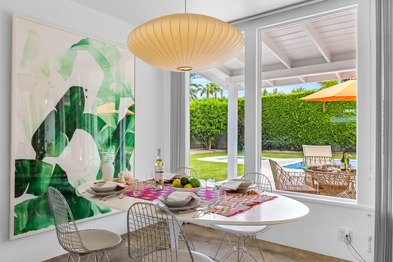 Gorgeous views from the dining table