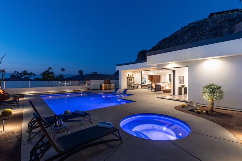 Resort style backyard