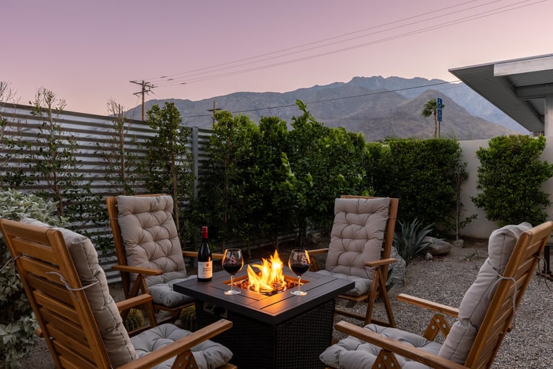 Relax and catch up with friends around the fire