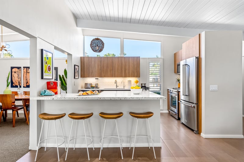 Breakfast bar seating for four