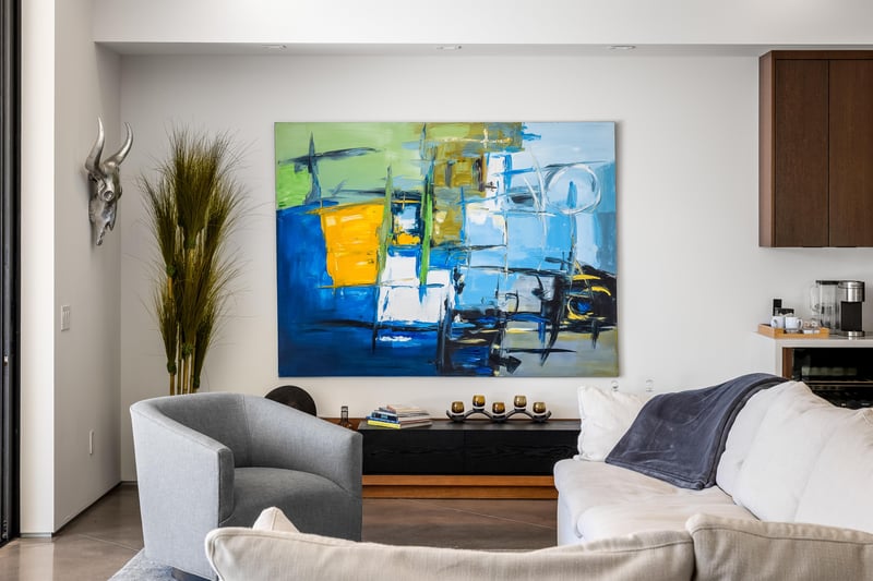 Stunning living room artwork