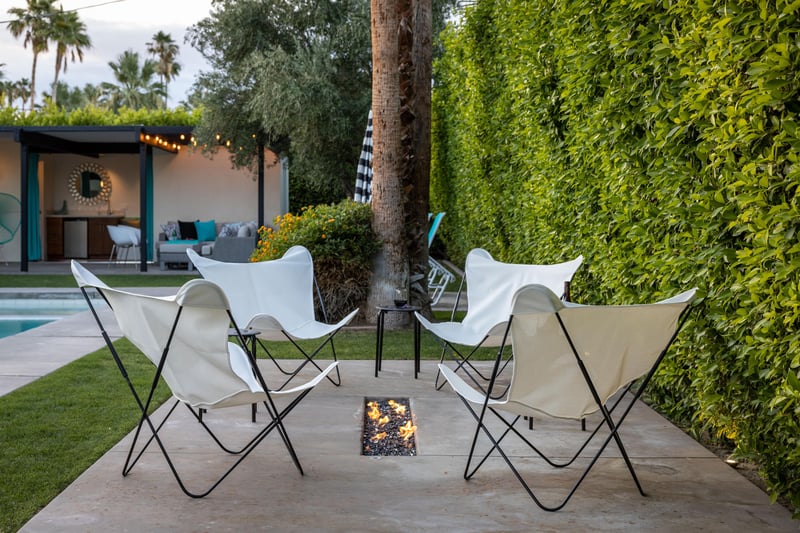 Luxe inground fire pit