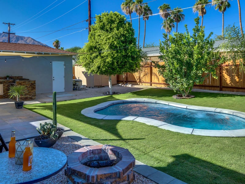 Sit around the fire pit