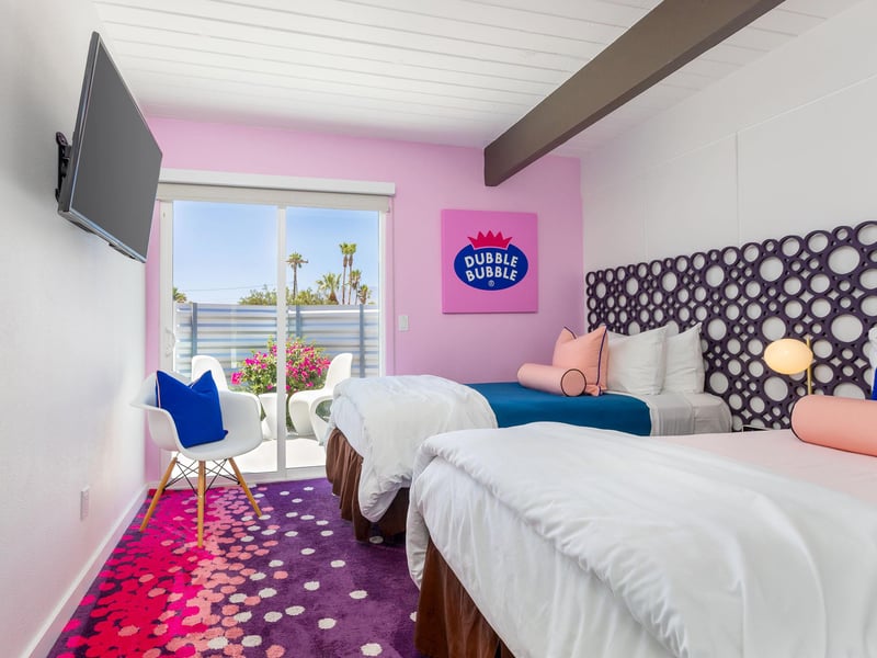 Beautiful and colorful bedroom