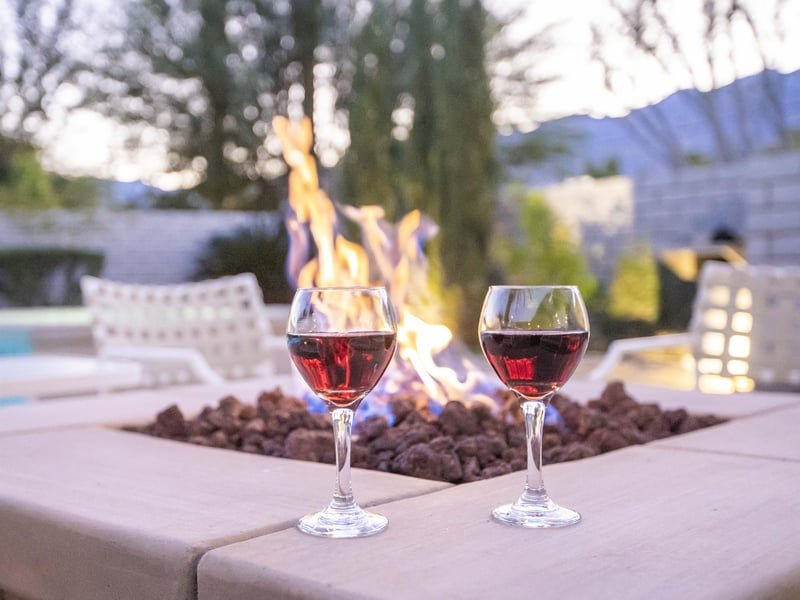 Enjoy a cozy evening by the firepit