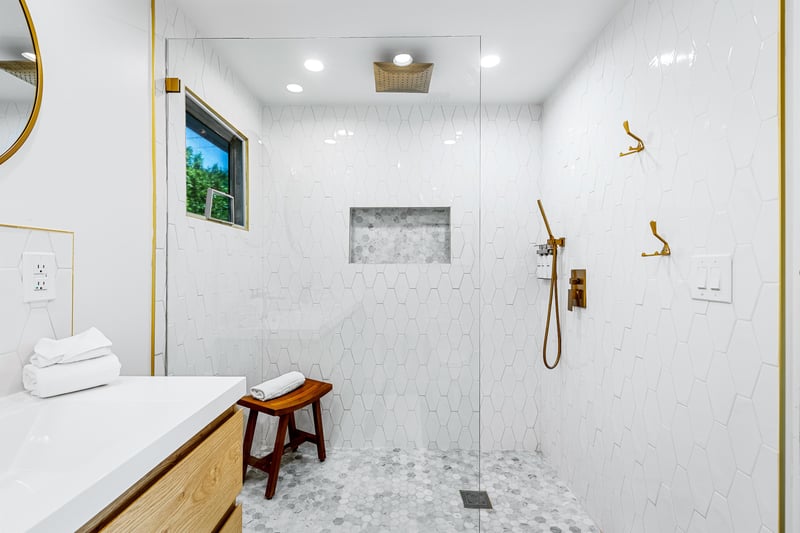 WalkIn Rainfall Shower