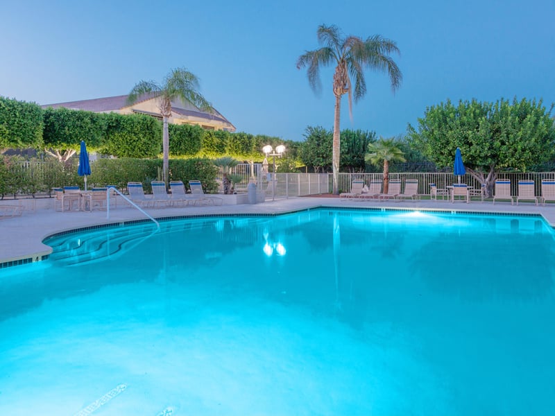 Spacious community pool