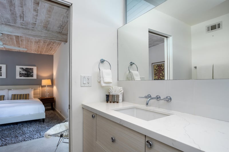 Sleek bathroom vanity