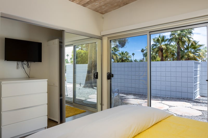 Patio access from the bedroom