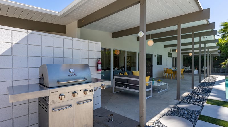 Time to grill on the BBQ grill