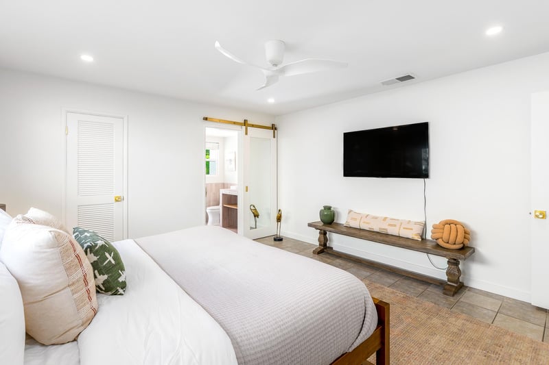 Spacious primary bedroom