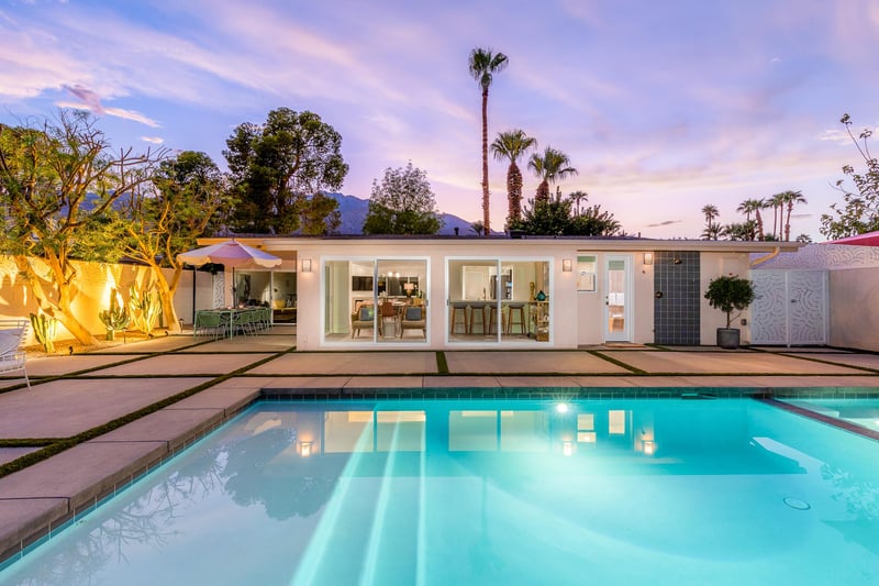 Swim under the setting sun