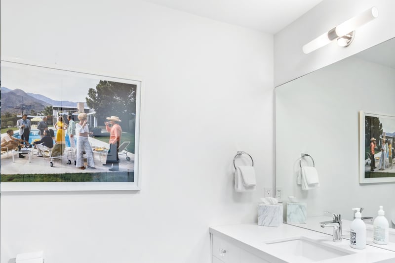 Sleek and clean bathrooms