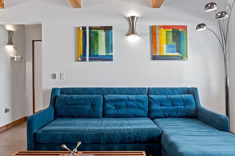 Put your feet up and relax on the comfy sofa