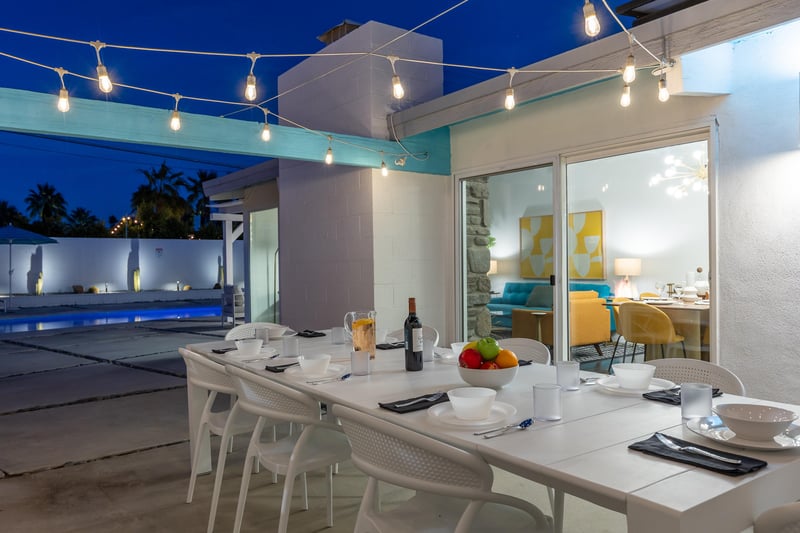 Dine under the lantern lit sky