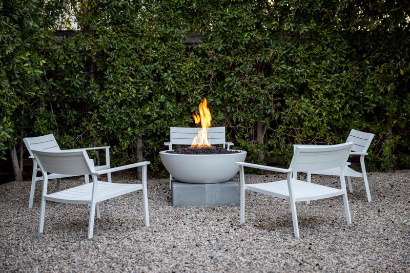 Chic outdoor firepit